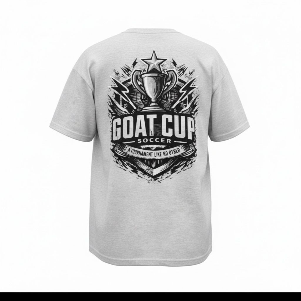 Men’s Oversized GOAT Soccer Cup T-Shirt